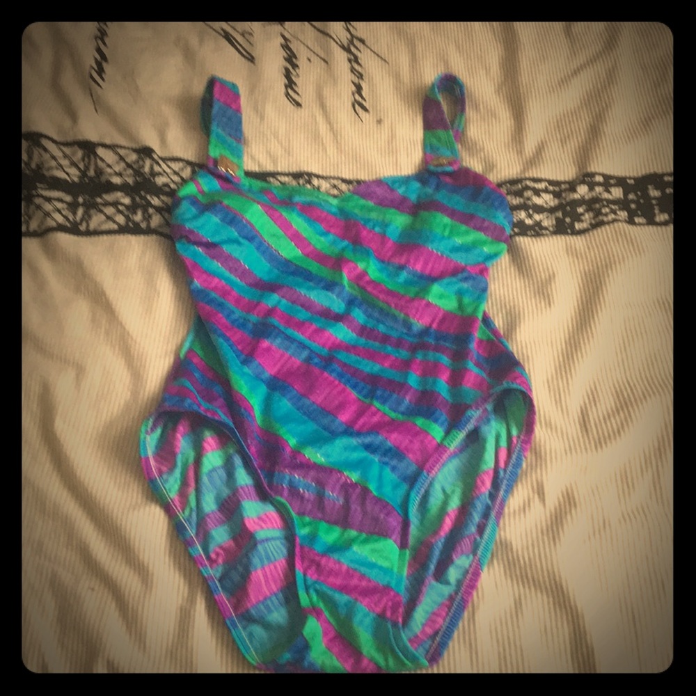 Vintage Size 12 Mainstream one piece swimsuit